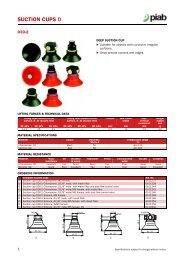 Piab suction cups D30-2 data sheet