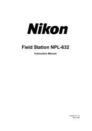 Nikon Field Station NPL-632 Instruction Manual - Accurate Instruments