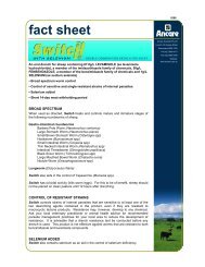 SWITCH DRENCH with Selenium - Fact Sheet - Ancare