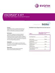 VISCOPLEXÂ® 4-477 - Evonik Oil Additives