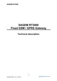 SAGEM RT3000 Fixed GSM / GPRS Gateway