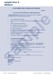 sample form 2: affidavit - Legal Aid Queensland