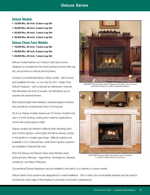 Tahoe Direct-Vent Fireplaces - Spotlight Retail