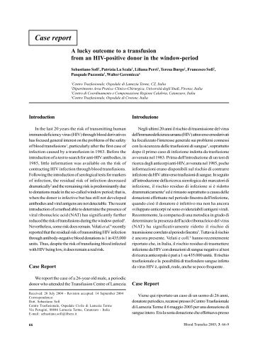 Case report - Blood Transfusion