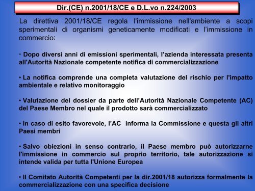 Impiego confinato di microrganismi geneticamente modificati (MOGM)