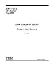 FAQ'S - z/VM - IBM