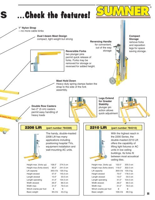 Sumner Material Lifts - Dixie Construction Products