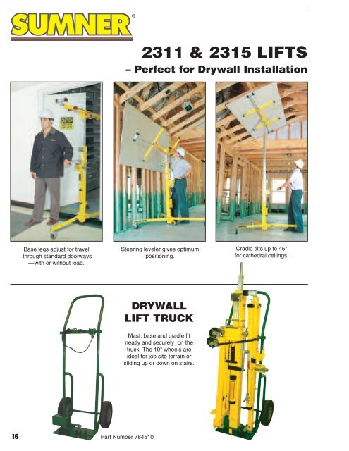 Sumner Material Lifts - Dixie Construction Products