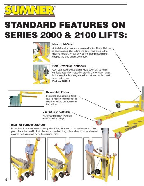 Sumner Material Lifts - Dixie Construction Products