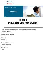 v.1.0.0 IE 3000 Industrial Ethernet Switch - Cisco Systems, Inc