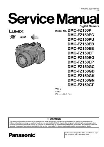 DMC-FZ150PC DMC-FZ150PU DMC-FZ150EB DMC ... - Panasonic