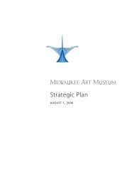 Strategic Plan - Milwaukee Art Museum