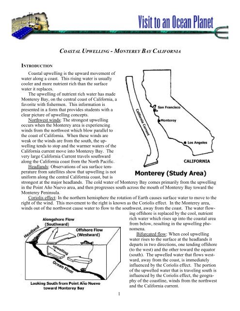 Coastal Upwelling - Monterey Bay California