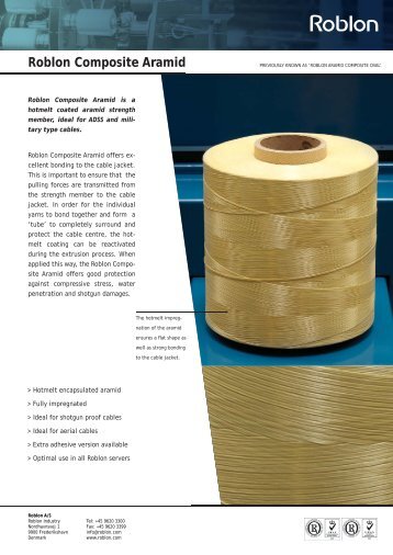 9-Roblon Composite Aramid.indd - Roblon A/S