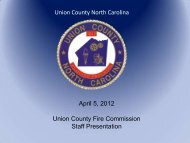 Fire Service in Union County