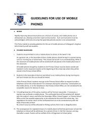 Guidelines for Use of Mobile Phones - St Margaret's Anglican Girls ...