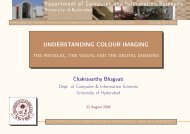 UNDERSTANDING COLOUR IMAGING Chakravarthy Bhagvati