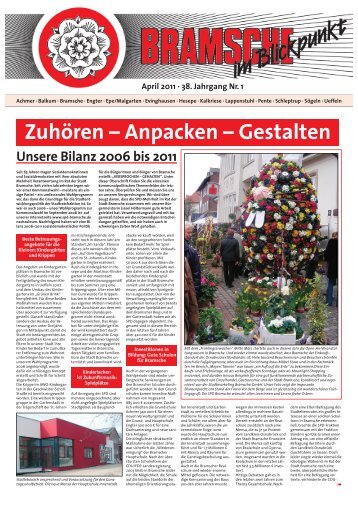 Zuhören – Anpacken – Gestalten - SPD-Ortsverein Bramsche