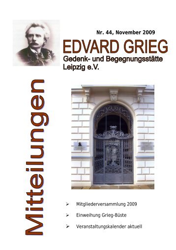 Nr. 44, November 2009 - Grieg Society