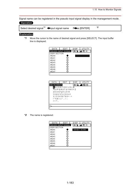 Concurrent I/Oâ¢Parameter - Motoman