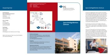 Querschnittgelähmten- Zentrum - Berufsgenossenschaftliches ...