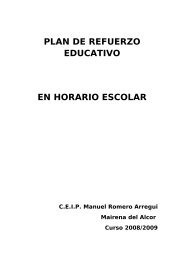 plan de refuerzo educativo - CEP de AlcalÃ¡ de GuadaÃ­ra - Aula ...