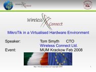 using MikroTik on virtual Routers in vmware virtualised ... - MUM