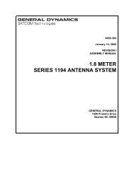 1.8 METER SERIES 1194 ANTENNA SYSTEM - General Dynamics ...
