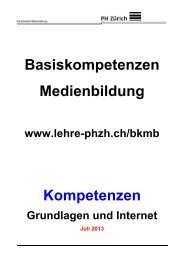 Basiskompetenzen Medienbildung Kompetenzen