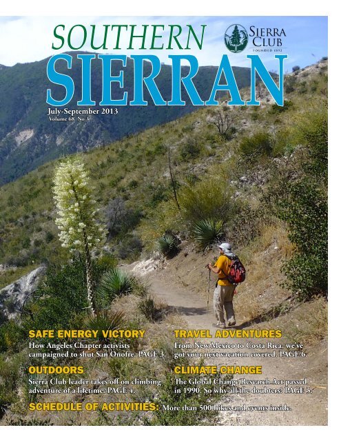 July-September 2013 - Sierra Club - Angeles Chapter