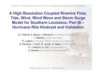 A High Resolution Coupled Riverine Flow, Tide ... - Casey Dietrich