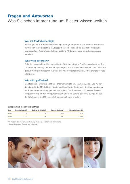 DWS RiesterRente Premium - bundeszuschuss.de - Home