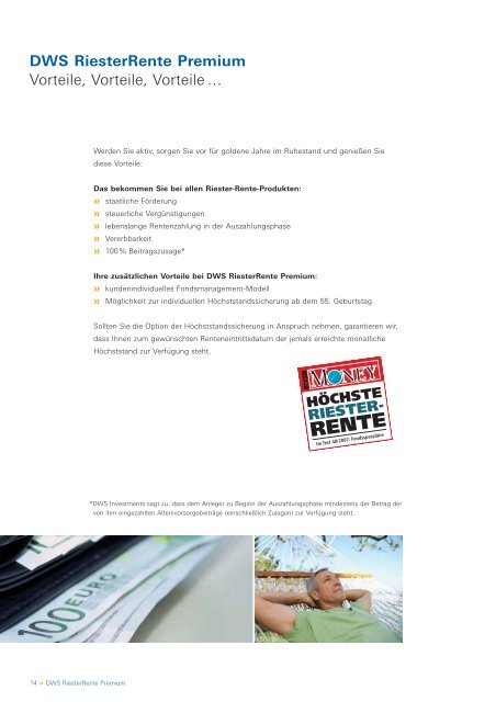 DWS RiesterRente Premium - bundeszuschuss.de - Home