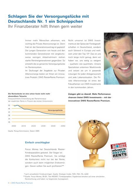 DWS RiesterRente Premium - bundeszuschuss.de - Home