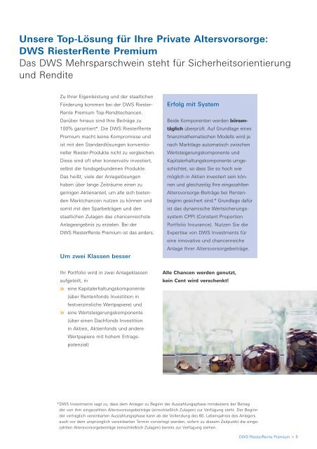 DWS RiesterRente Premium - bundeszuschuss.de - Home