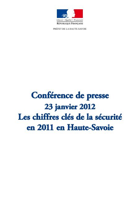 Les chiffres clÃ©s de la sÃ©curitÃ© en Haute-Savoie en 2011