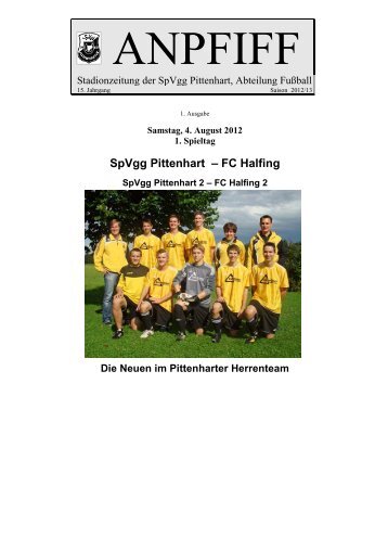 SpVgg Pittenhart – FC Halfing