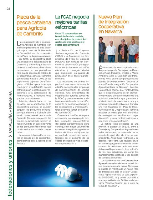 septiembre-noviembre 2011 - Cooperativas Agro-alimentarias