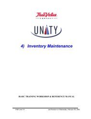 4) Inventory Maintenance