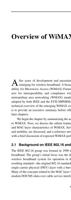 Praise for Fundamentals of WiMAX