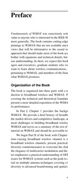 Praise for Fundamentals of WiMAX