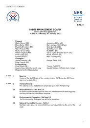 snbts management board - Scottish National Blood Transfusion ...