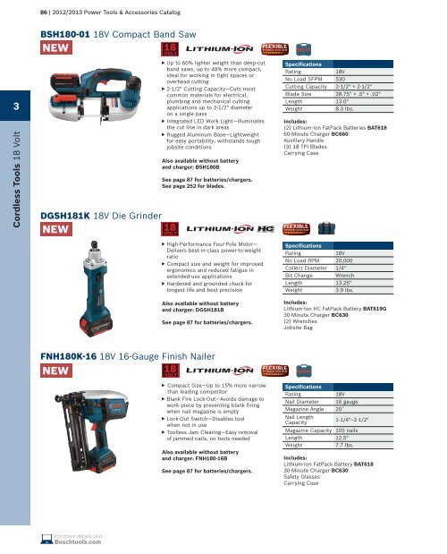 Cordless Tools - Bosch Power Tools