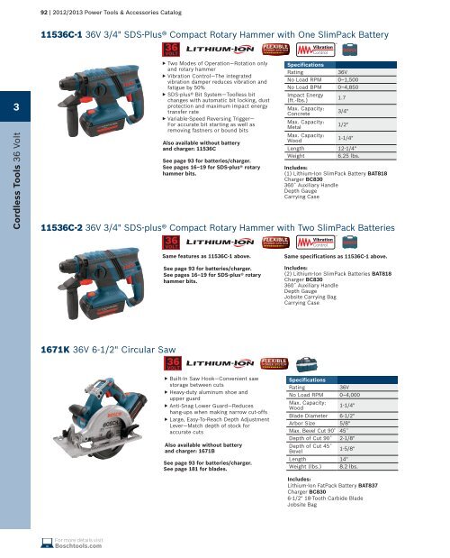 Cordless Tools - Bosch Power Tools