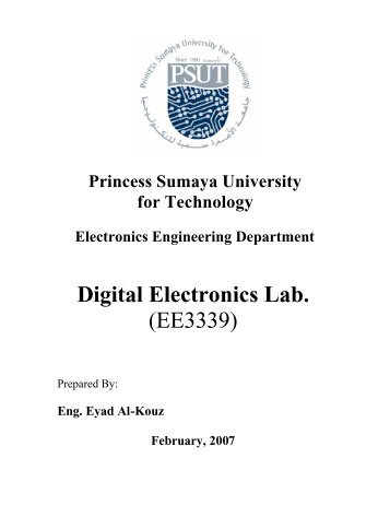 Digital Electronics Lab. Manual - Princess Sumaya University for ...