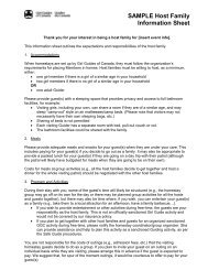 Sample Host Family Information Sheet - Forms - Girl Guides of ...