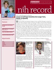 printer friendly version - The NIH Record - National Institutes of Health