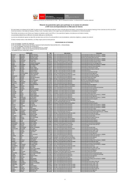 Aptos para Examen XIV CEMV (2) - SMV