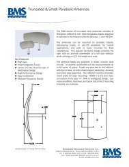 Truncated Parabolic Antenna Datasheet - Broadcast Microwave ...