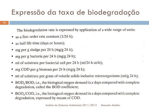 Modelos de ecotoxicologia - ESAC